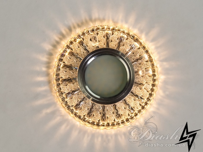 Светильник со встроенной светодиодной подсветкой D23-31720 Прозрачный 7809WH фото в живую, фото в дизайне интерьера