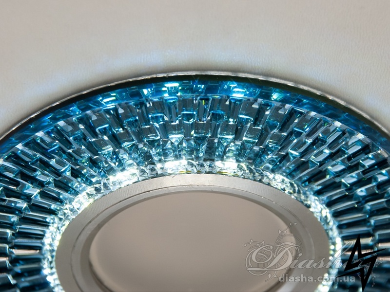 Світильник із вбудованим світлодіодним підсвічуванням D23-31559 Блакитний 2091B-BK фото наживо, фото в дизайні інтер'єру