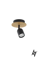 Точковий накладний світильник TK Lighting Top Wood Black 3290 29826 фото наживо, фото в дизайні інтер'єру