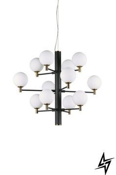 Люстра Ideal Lux 197319 Copernico Sp12 Nero фото
