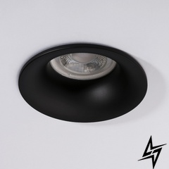 Врезной точечный светильник PRD 3557-2 BK MJ00013-C фото в живую, фото в дизайне интерьера