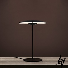 Настольный светильник LED Plato D35 S23-12370 50 см Черный 041105 фото в живую, фото в дизайне интерьера