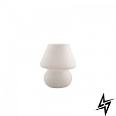 Декоративная настольная лампа Ideal Lux Prato Tl1 Small Bianco 74726 56376 фото в живую, фото в дизайне интерьера