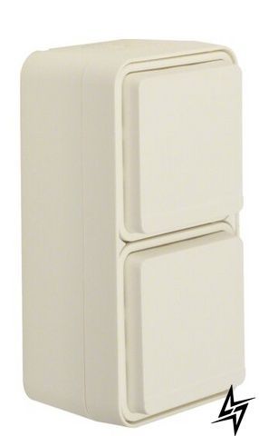 Подвійна розетка Berker W.1 47703522 IP55 16 А біла матова 47703522 фото