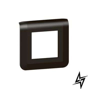 Рамка 2 модуля MOSAIC NEW черный матовый Legrand 079042L фото