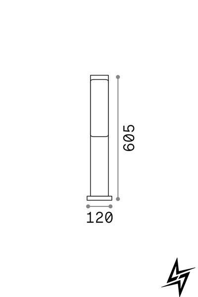 Уличный осветительный столбик Ideal Lux 246956 Etere Pt Coffee 4000K фото