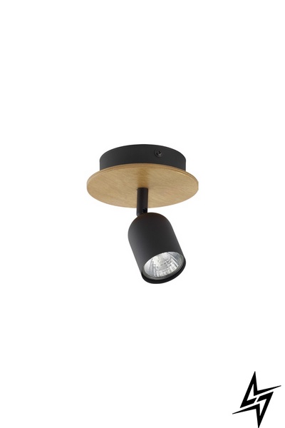 Точечный накладной светильник TK Lighting Top Wood Black 3290 29826 фото в живую, фото в дизайне интерьера