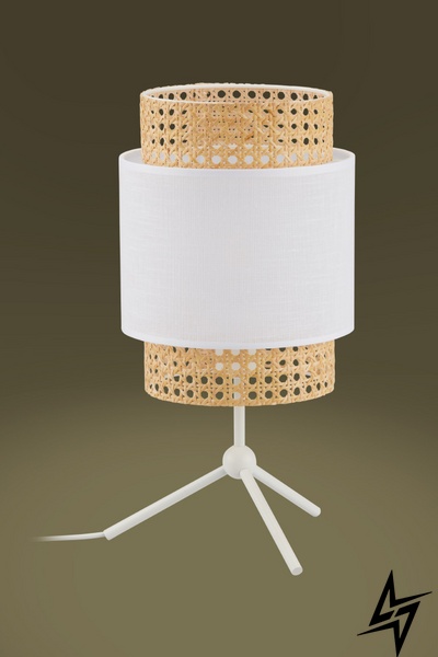 Декоративна настільна лампа TK Lighting Boho White 6565 49560 фото наживо, фото в дизайні інтер'єру