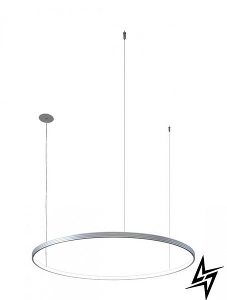 Светильник подвесной KLOODI KD-RG ONE UP 700 42W 3К ALU ЛЕД  фото в живую, фото в дизайне интерьера