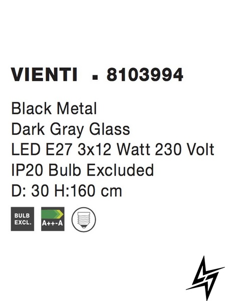 Подвесной светильник Nova luce Vienti 8103994  фото в живую, фото в дизайне интерьера