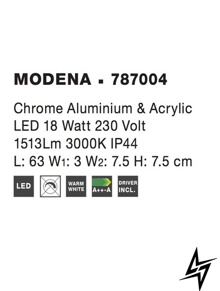 Настінний світильник бра Nova luce Modena 787004 LED  фото наживо, фото в дизайні інтер'єру