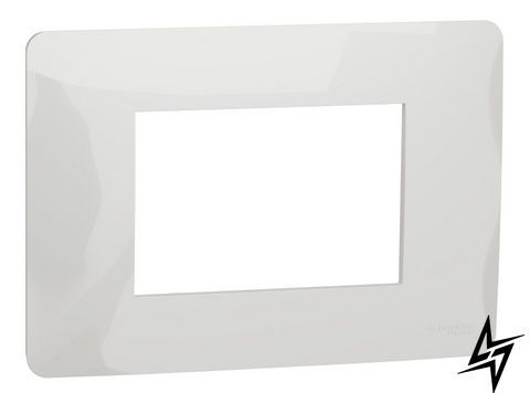 Рамка модульна Schneider Electric NU210318 Unica Studio, біла, глянцева, пластик NU210318 фото