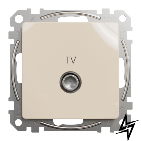 TV-розетка Schneider Electric SDD112471 Sedna Design, бежева, глянцева, IP20 фото