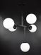 Потолочная люстра подвесная на 5 лампочек L23-37570 Черный AOC17/5-bk-wh-k фото в дизайне интерьера, фото в живую 3/7