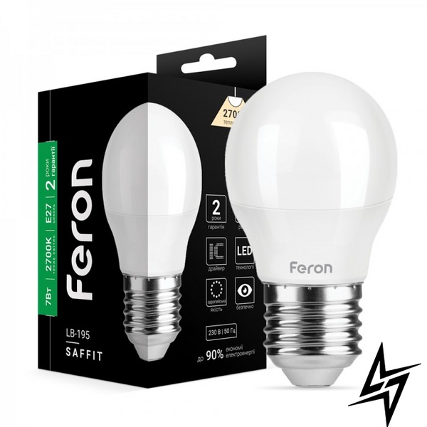 LED лампа Feron 25811 Saffit E27 7W 2700K 4,5x8,2 см фото