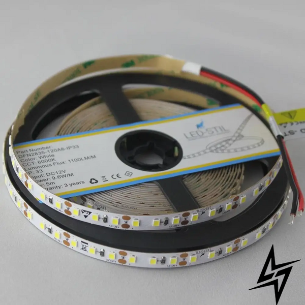 LED лента LED-STIL 6000K, 9,6 W, 2835, 120 шт, IP33, 24V фото