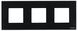 Тримісний рамка Zenit N2273 CN скло (чорне) 2CLA227300N3101 ABB фото 1/2