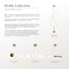 Люстра Nordic Pearl с плафонами-жемчужинками на 3 режима LE41231 LED 60W 3000–4500–6000K 60x60см Латунь/Белый SG 33 фото в дизайне интерьера, фото в живую 11/13