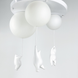 Люстра Bear Balloons LE26663 3xE27 50x55x50см Белый SGJ 10/3 фото в дизайне интерьера, фото в живую 6/6