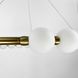 Люстра Nordic Pearl с плафонами-жемчужинками на 3 режима LE41231 LED 60W 3000–4500–6000K 60x60см Латунь/Белый SG 33 фото в дизайне интерьера, фото в живую 12/13