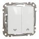 Вимикач для жалюзі Schneider Electric SDD111104 Sedna Design, білий, глянцевий, IP20 SDD111104 - зображення 1