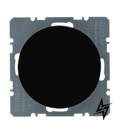 Заглушка с центральной панелью черная R.х 10092045 Berker фото