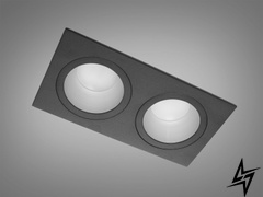Точечный светильник Alumo D23-31457 Черный QXL-1757-S2-BK фото в живую, фото в дизайне интерьера