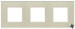Трехместная рамка Zenit N2273 CP стекло (жемчуг) 2CLA227300N3501 ABB фото