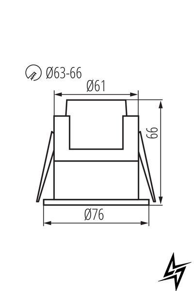 Комплектуюча Kanlux Presensor 38753 чорна 38753 фото