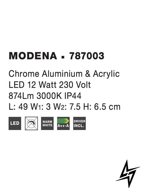 Настенный светильник бра Nova luce Modena 787003 ЛЕД  фото в живую, фото в дизайне интерьера