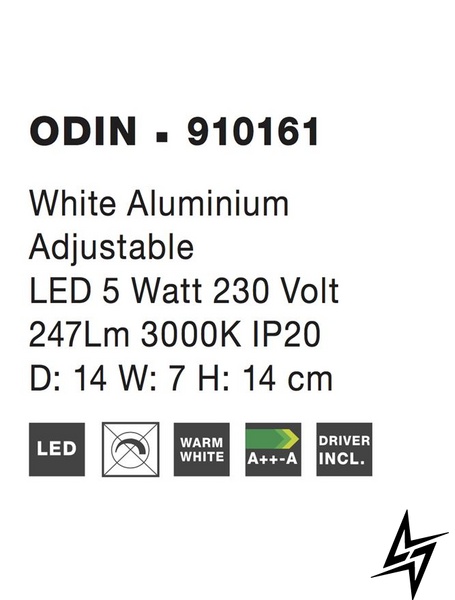 Настінний світильник бра Nova luce Odin 910161 LED  фото наживо, фото в дизайні інтер'єру