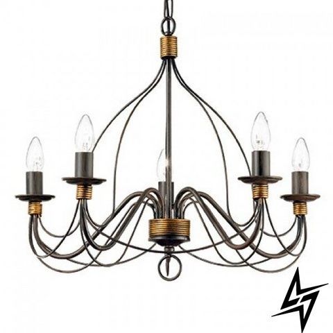 Люстра-свечи Ideal Lux Corte Sp5 Ruggine 57187 фото