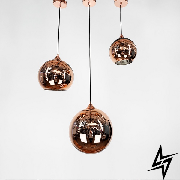 Серия дизайнерских подвесных светильников Copper Shade в 3-х размерах LE41282 1xE27 20см Розовый A 366 Rose Gold фото в живую, фото в дизайне интерьера