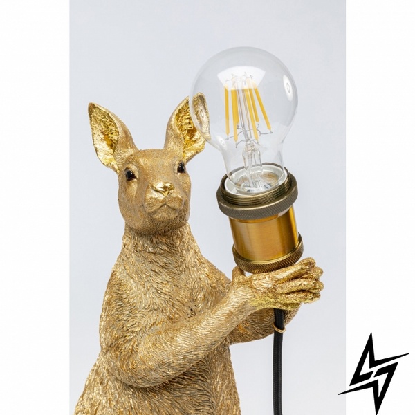 Настольный светильник Animal Kangaroo Gold 46cm S23-38510 16,5x45,5x22,5см 53706 фото в живую, фото в дизайне интерьера