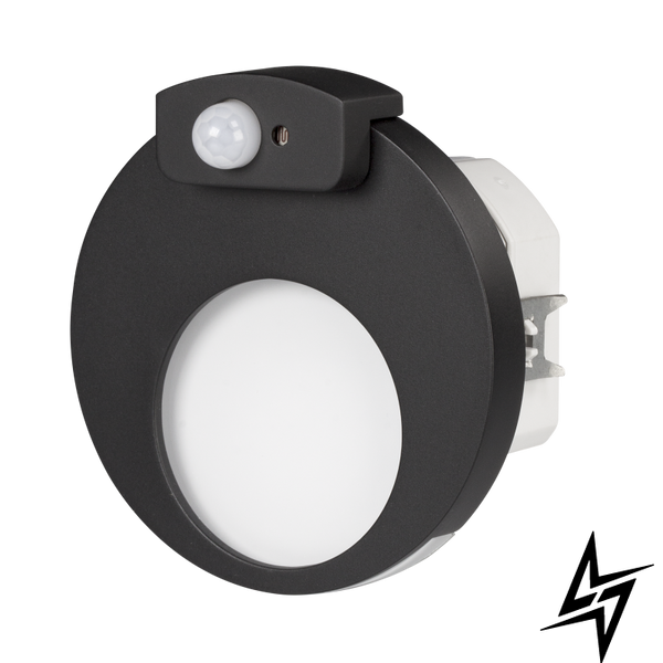 Настенный светильник Ledix Muna 02-212-61 врезной Черный 5900K 14V с датчиком ЛЕД LED10221261 фото в живую, фото в дизайне интерьера
