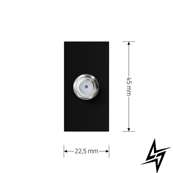 Механизм розетка спутниковая SAT Livolo черный (C7-1ST-12) фото