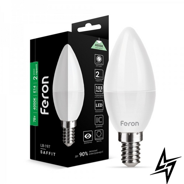 LED лампа Feron 25810 Saffit E14 7W 4000K 3,7x10 см фото