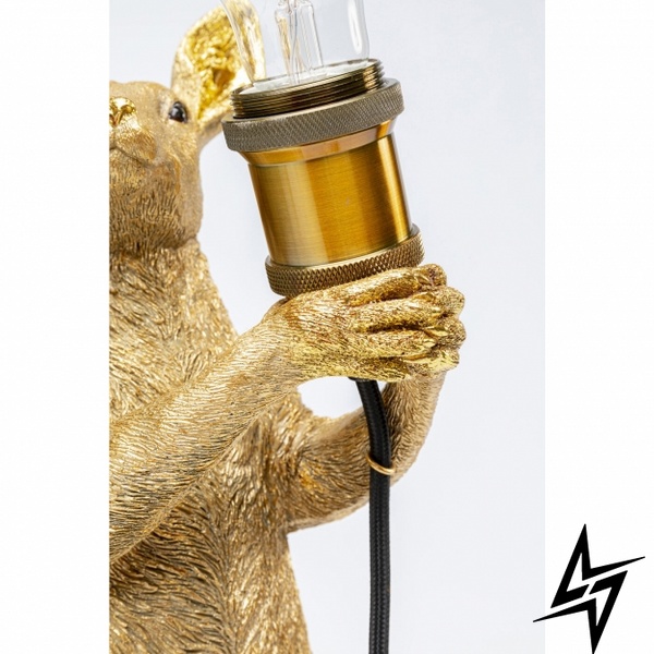 Настільний світильник Animal Kangaroo Gold 46cm S23-38510 16,5x45,5x22,5см 53706 фото наживо, фото в дизайні інтер'єру