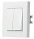 2-клавішний вимикач Schneider Electric EPH0300121 Asfora, білий, глянцевий, 10 А, IP20 EPH0300121 - зображення 2