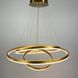Современная люстра на три кольца в золотом каркасе 80+60+40см LE29849 LED 95W 3000-6000K 80см Золото MJ 93 АВ фото в дизайне интерьера, фото в живую 3/7