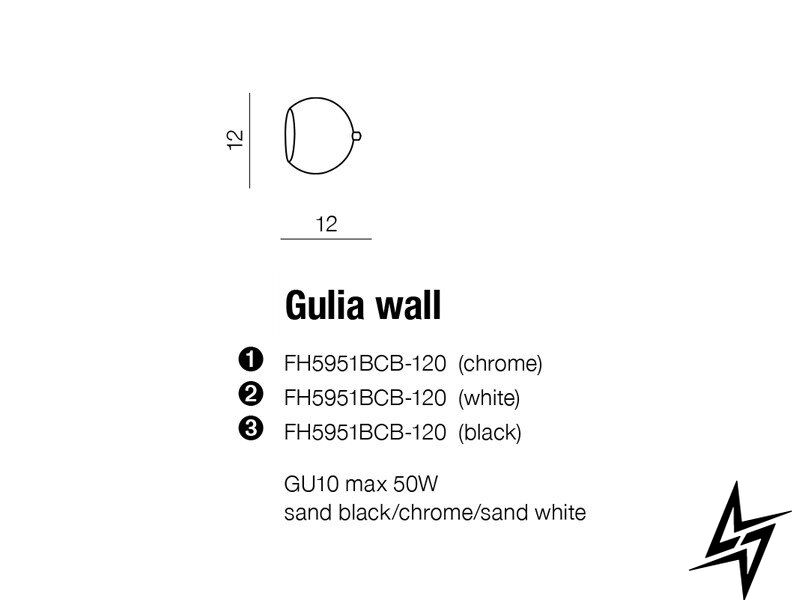 Точечный накладной светильник Azzardo Gulia AZ1235 15307 фото в живую, фото в дизайне интерьера
