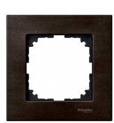 Рамка одинарная M-ELEGANCE wood венге Schneider Electric Merten MTN4051-3471