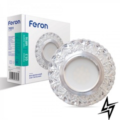 Врезной точечный светильник Feron 28856 7031  фото в живую, фото в дизайне интерьера