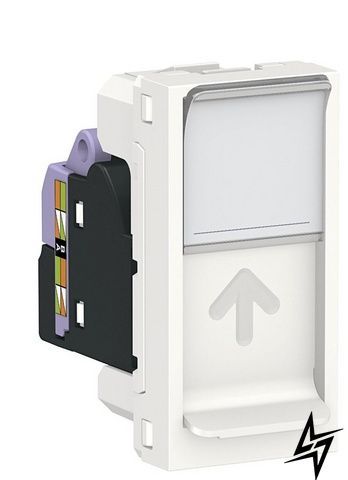 Компьютерная розетка Schneider Electric NU341618 Unica New, RJ45, cat.6, белая, глянцевая, IP20 NU341618 фото