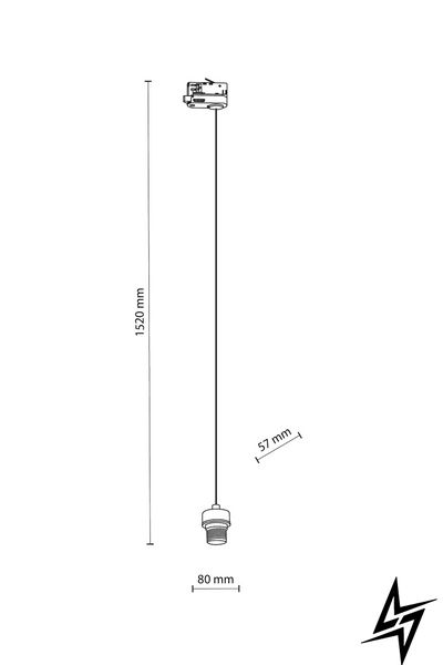 Светильник для трековых систем 6761 TK Lighting Tracer 3 Phaze E27 30956 фото в живую, фото в дизайне интерьера