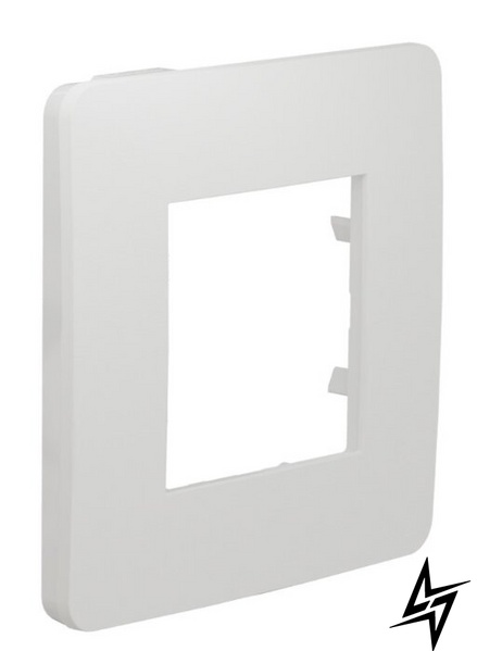 Однопостова рамка матова Unica New Studio Color NU280218 білий / білий Schneider Electric фото