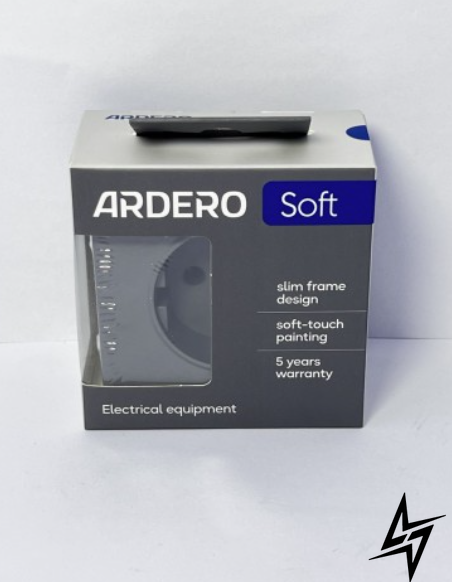 Розетка с заземлением Ardero Soft ER121-B механизм 16А черный 80743 (без рамки) фото