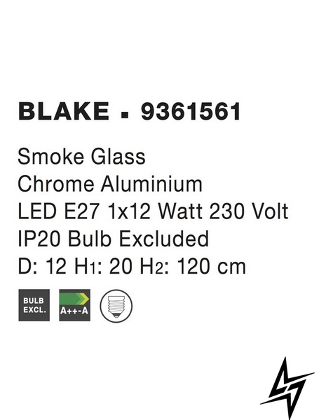 Підвісний світильник Nova luce Blake 9361561  фото наживо, фото в дизайні інтер'єру