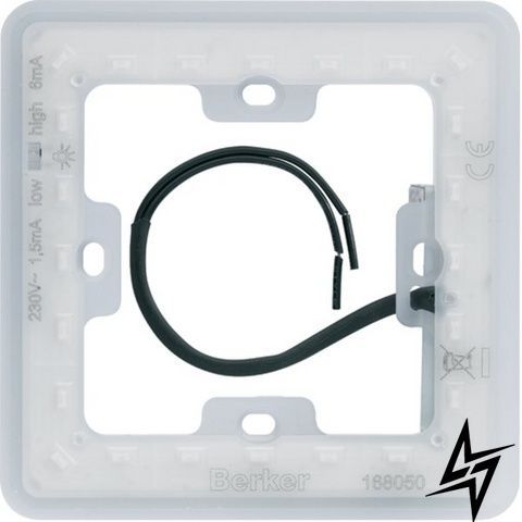 LED-модуль освітлення по контуру для 1Х рамки Q.7 Berker 168050 фото