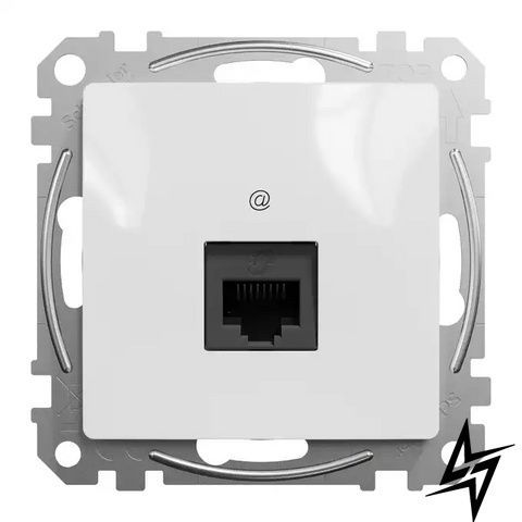 Розетка комп'ютерна Schneider Electric SDD111451 Розетки та вимикачі Sedna Design & Elements білий Cat 5e UTP пластик фото